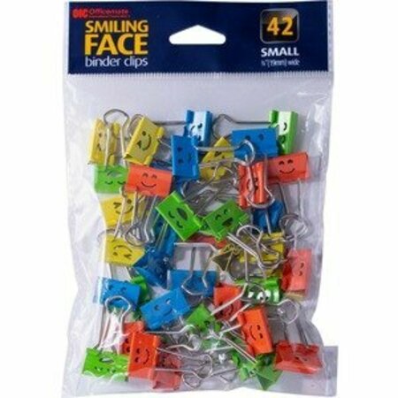 OFFICEMATE Clips, Bndr, Smile, 42Count OIC31090